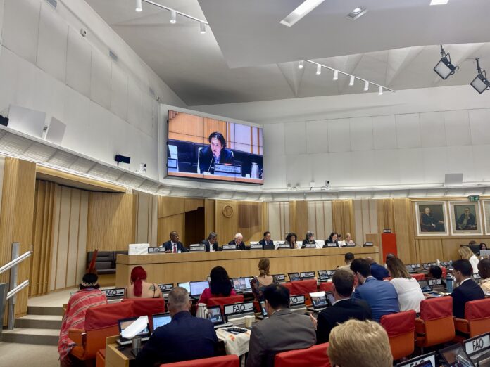 사진1. 제1차 글로벌 산불관리 허브 전체회의 개막식 한국 발언